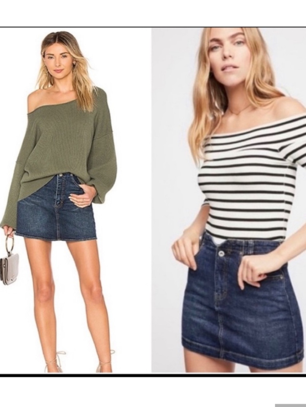Free People She’s All That Denim Mini Skirt Blue Sz 25